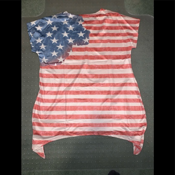 FINAL🎉HP🎉AMERICAN FLAG T-SHIRT🇺🇸USA - Picture 7 of 8